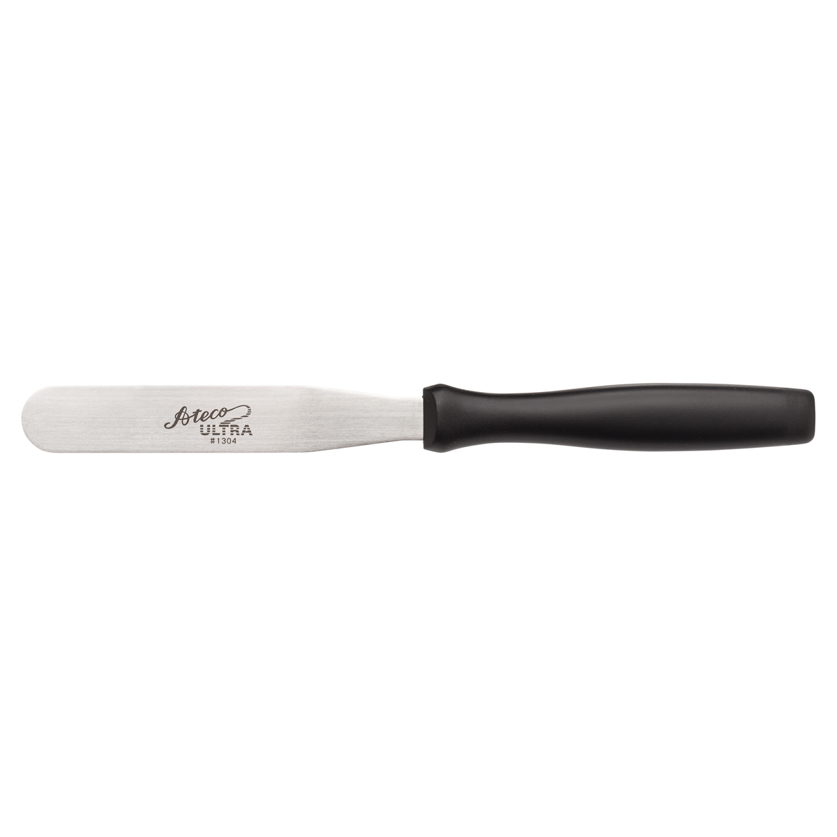 Ateco Stainless Steel Spatula Black Plastic Handle