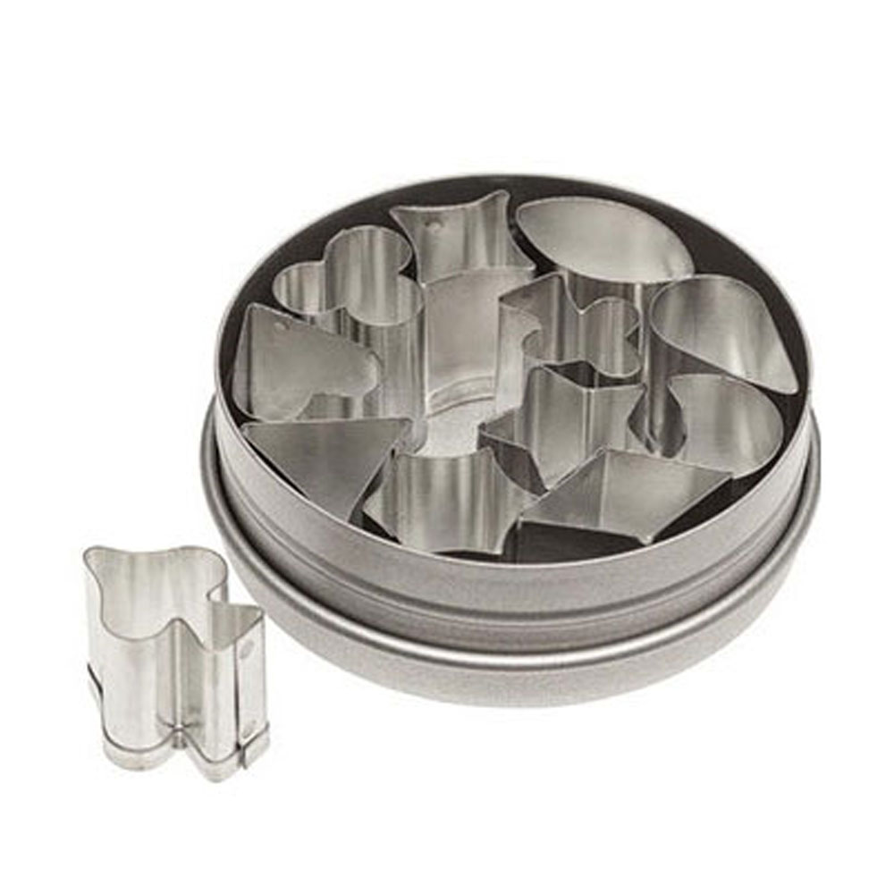 Ateco Tinned Steel 3/4" Aspic/Jelly Cutters, 12 Piece Set