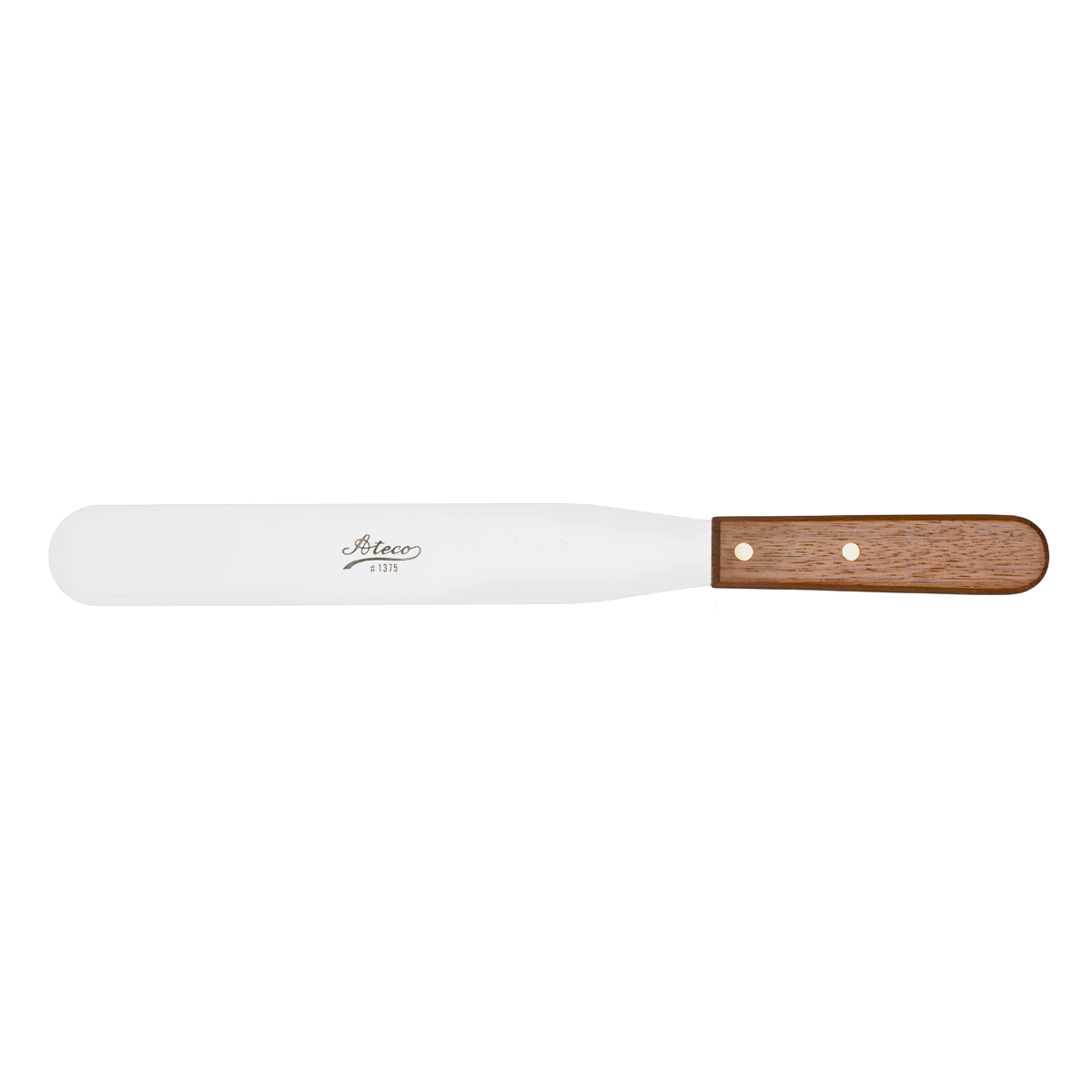 Ateco 1384 4 1/4 Blade Straight Baking / Icing Spatula with Wood Handle