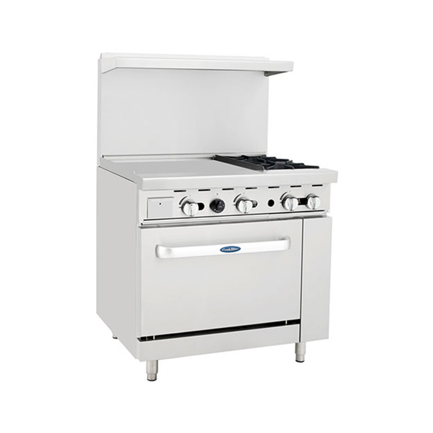 Atosa 36" Restaurant CookRite Gas Range AGR-2B24GL - LP Gas