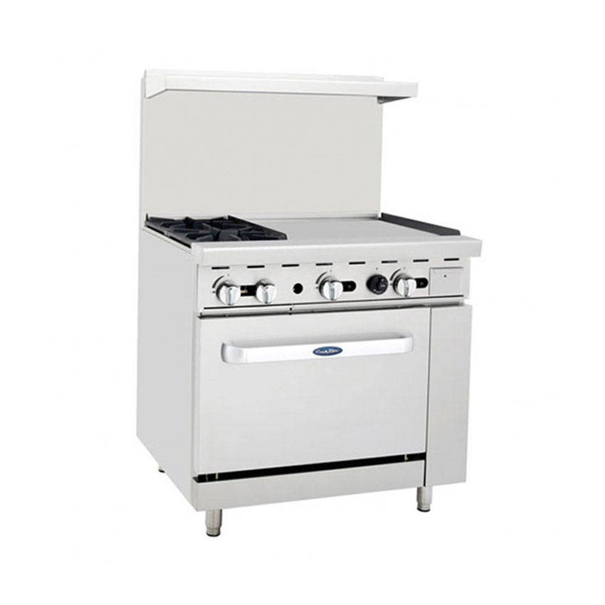 Atosa 36" Restaurant CookRite Gas Range AGR-2B24GR - LP Gas