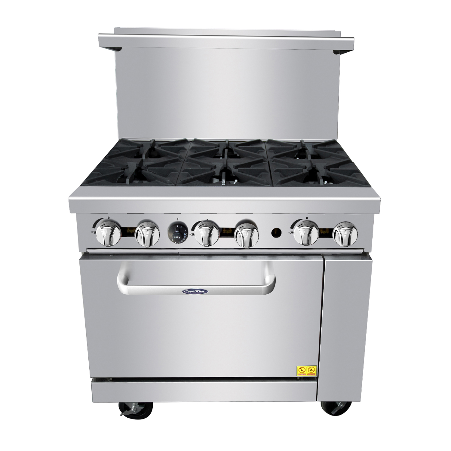 Atosa 36" Restaurant CookRite Gas Range AGR-6B-NG - Natural Gas