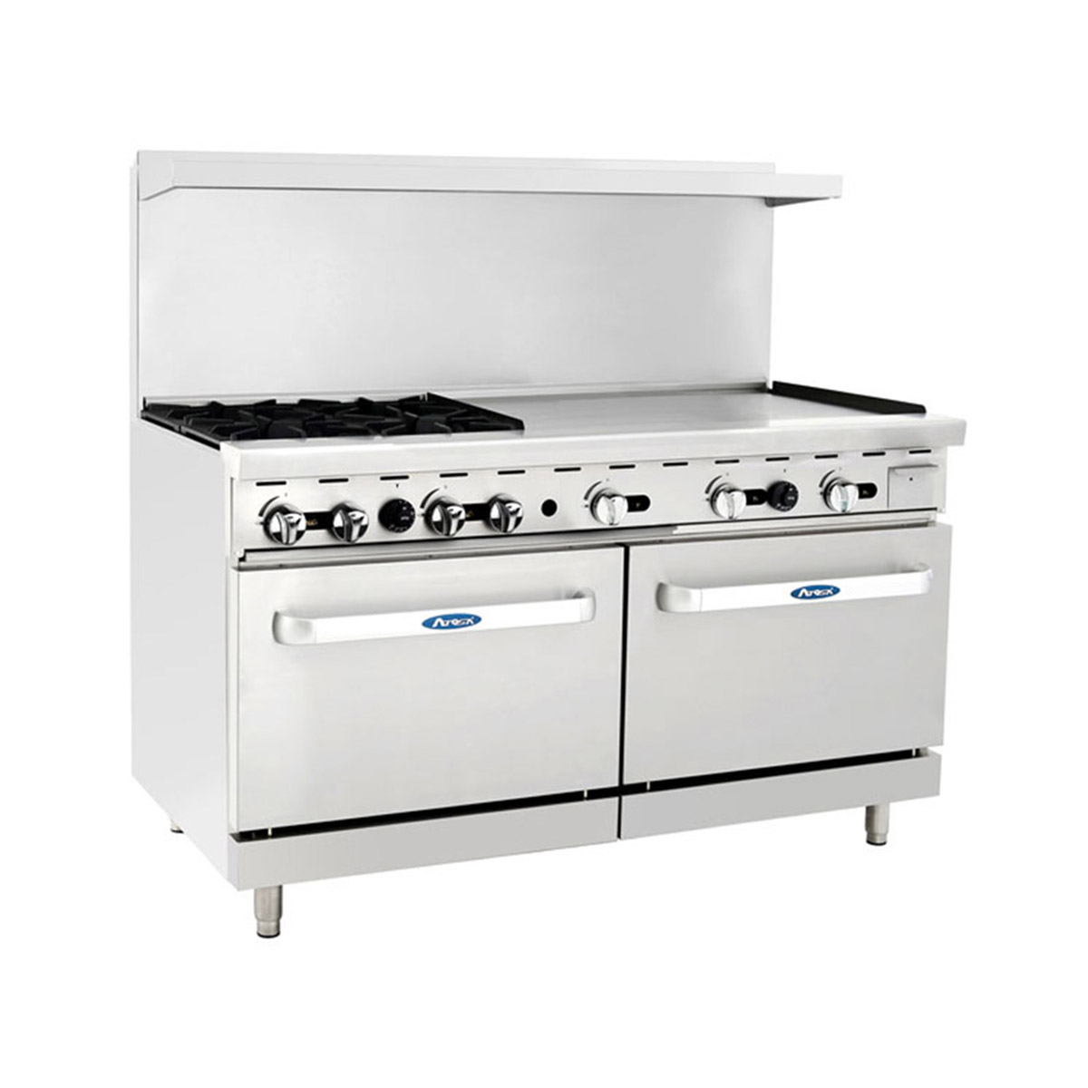 Atosa 60" Restaurant CookRite Gas Range AGR-4B36GR - Natural Gas