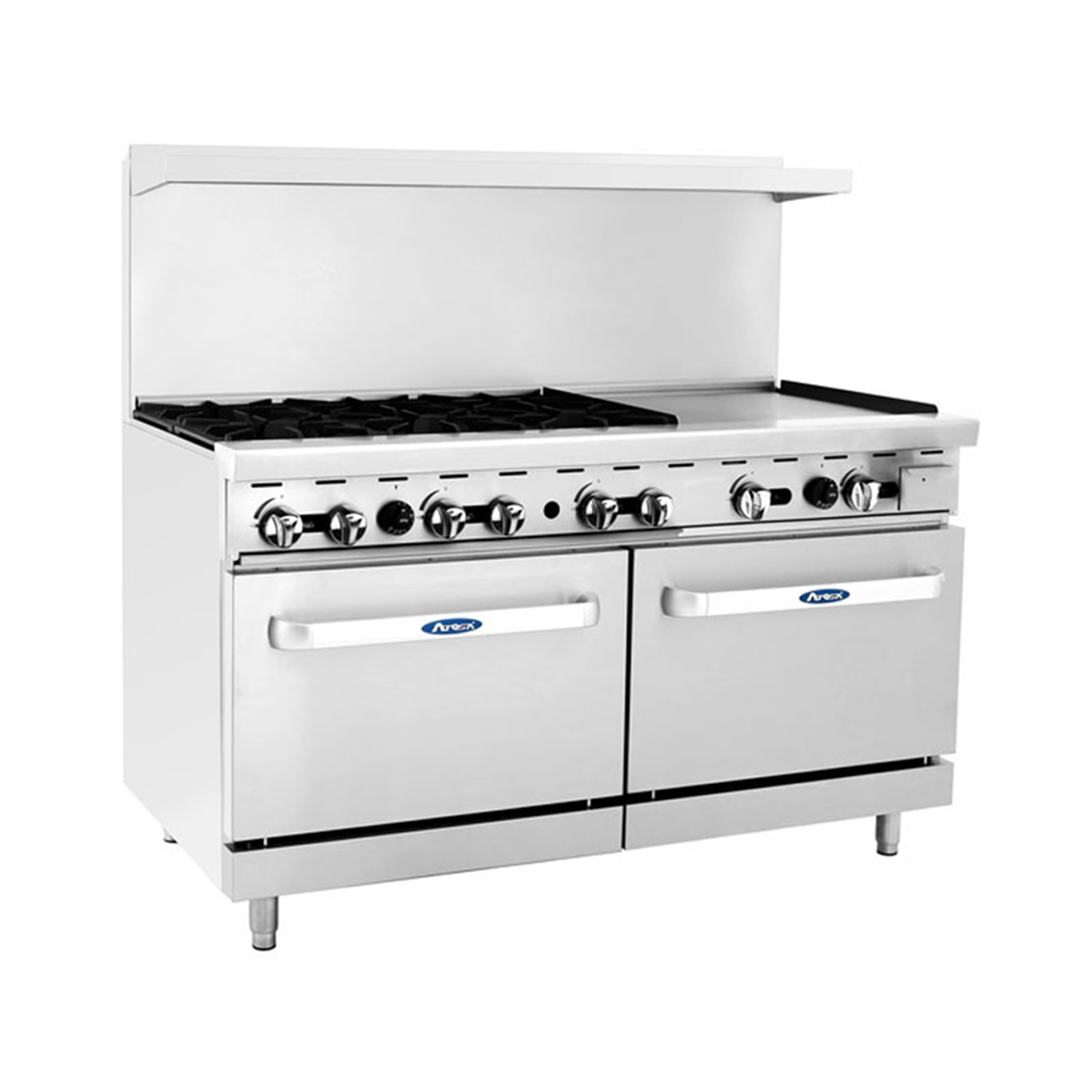 Atosa 60" Restaurant CookRite Gas Range AGR-6B24GR-LP - LP Gas