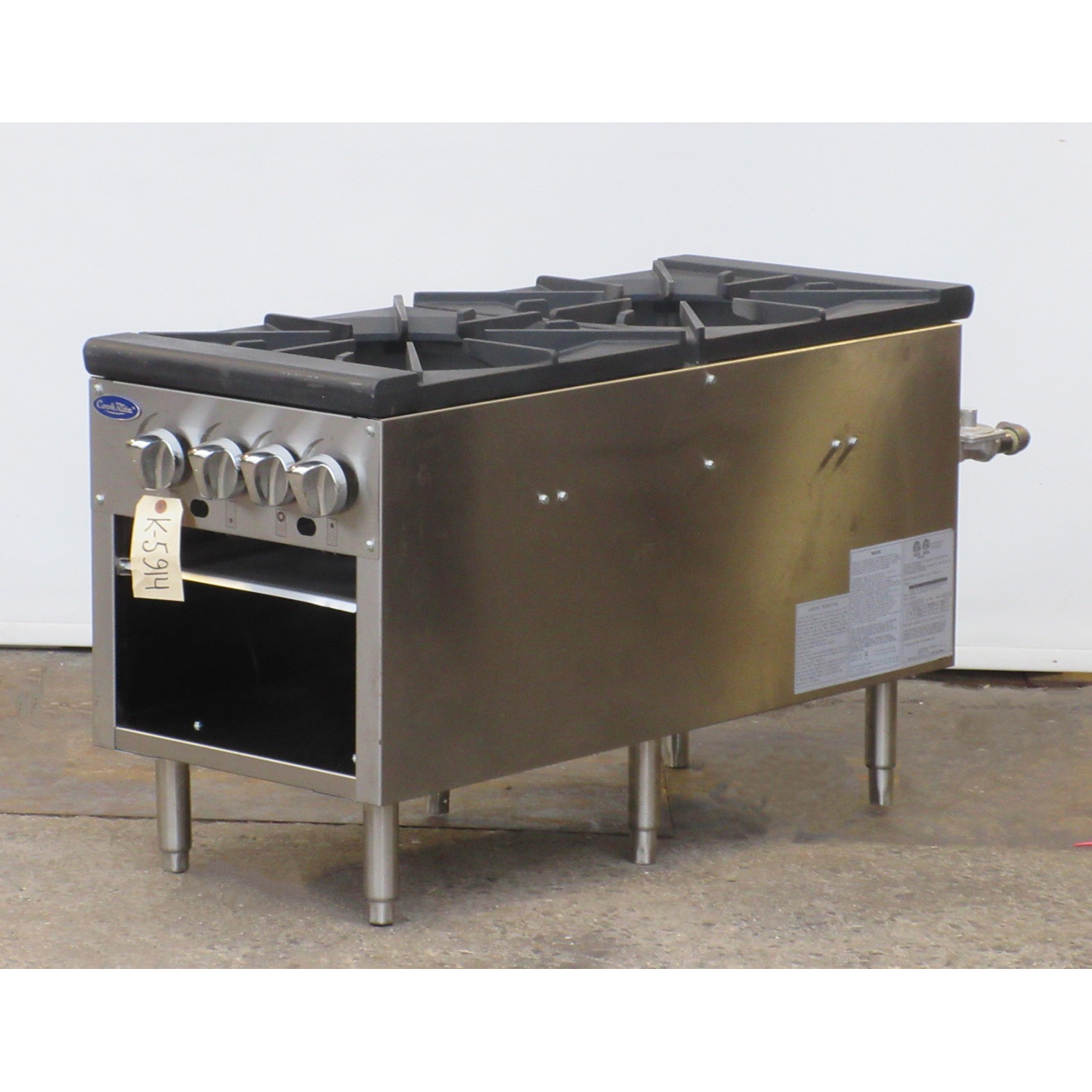 Atosa ATSP-18-2 2-Burner Gas Stock Pot Range, Used Excellent Condition