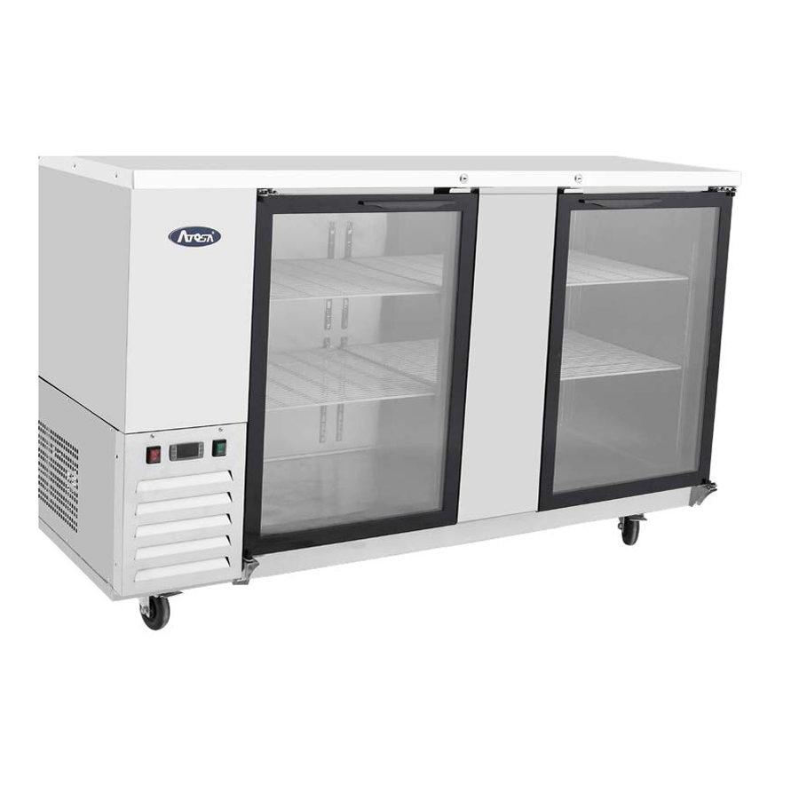 Atosa Back Bar Cooler SBB69GGRAUS1, 68"W, 18.6 cu. ft.