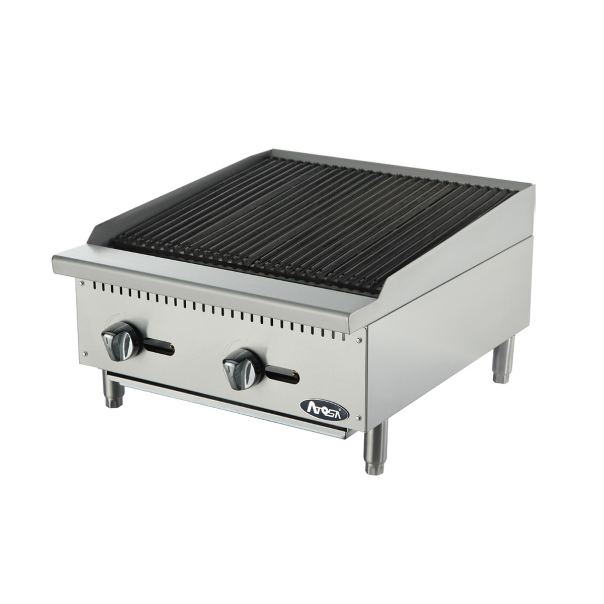 Atosa ATCB-24 Countertop Charbroiler, 24" Wide - Natural Gas