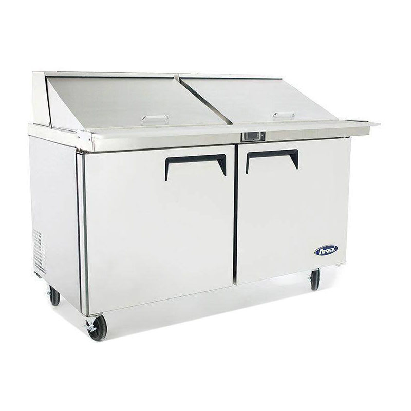 Atosa MSF8307GR Mega-Top Two Door Sandwich Prep Table 60-1/4"W, 17.2 Cu. Ft.