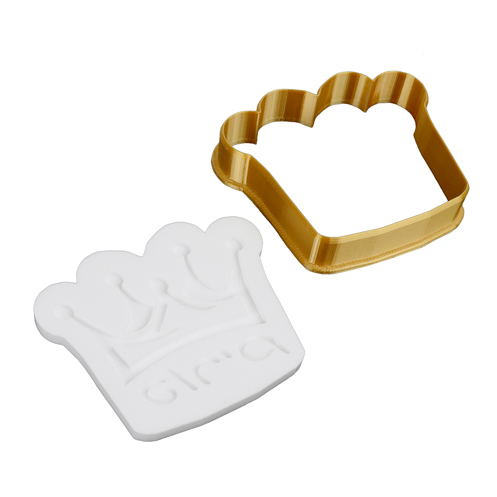 Lil Miss Cakes Purim Crown Cutter and Embosser, 3", Hebrew