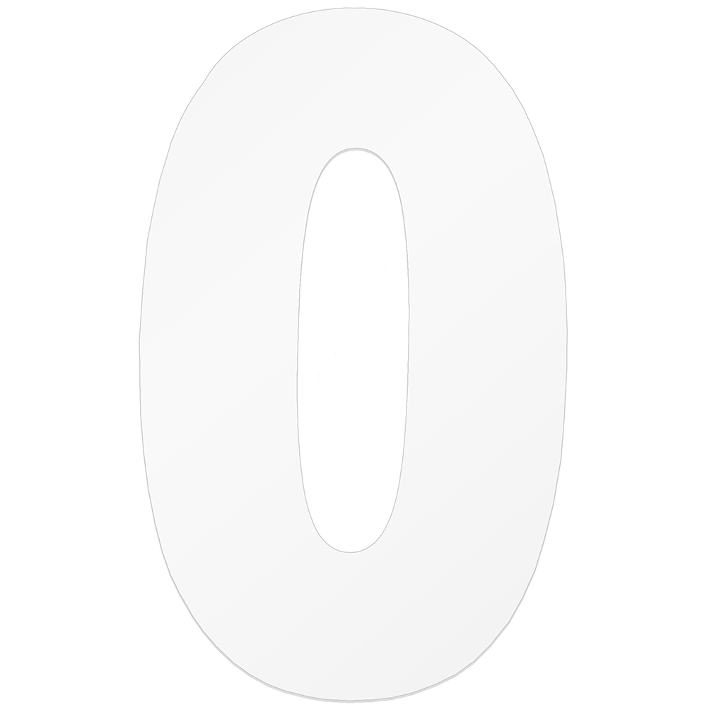 Au Bon Cakes 'Number Zero' Acrylic Cake Template