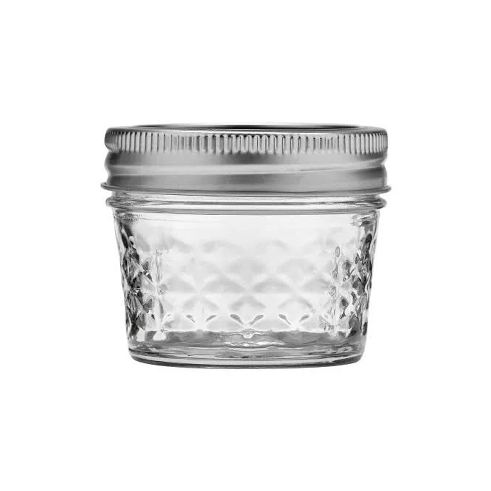 Ball Quilted Crystal Mason Jar, 4 oz. - Case of 12
