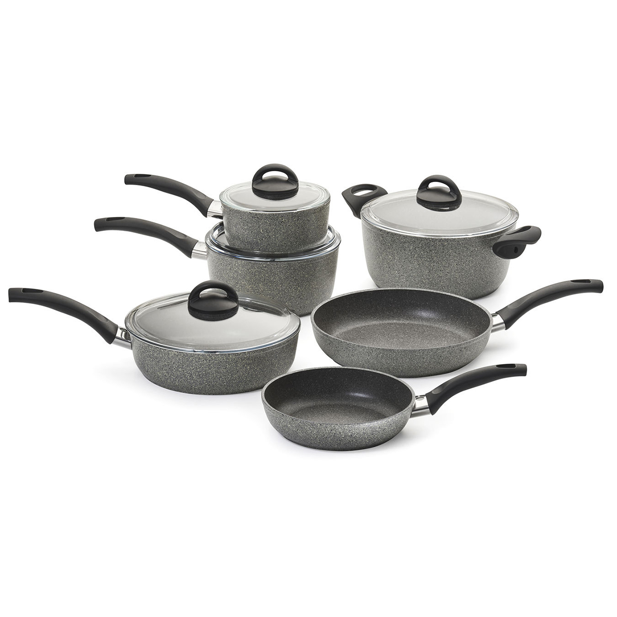 Ballarini Parma 75001-652 10 Piece Forged Aluminum Nonstick Cookware Set