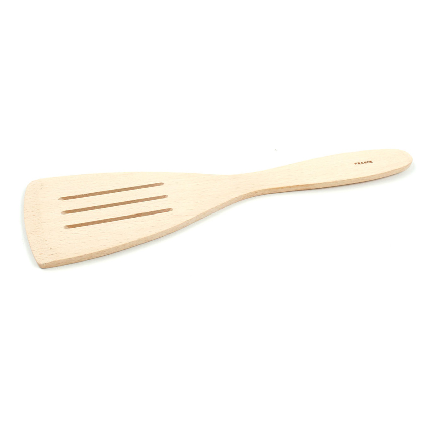 Vollum Beechwood Slotted Spatula 11-3/4"