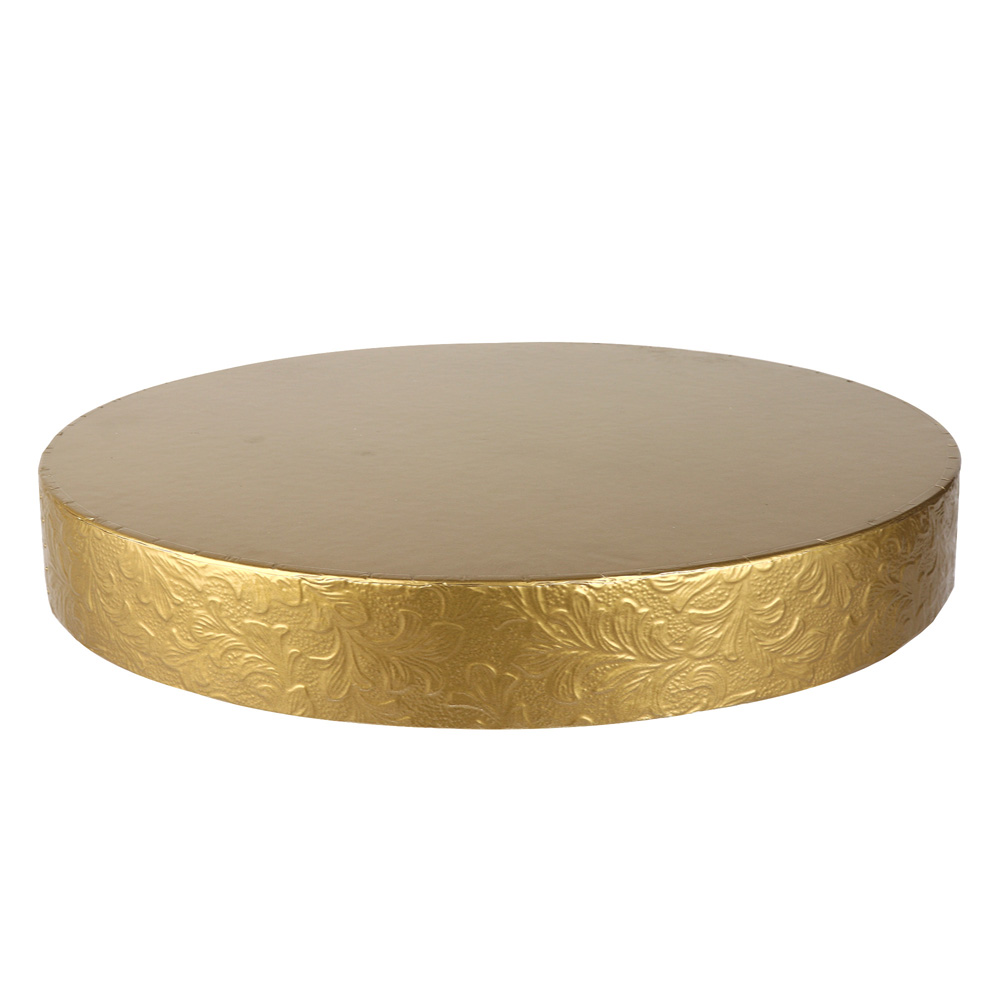 Bez Innovations Gold Floral Leaf Styrofoam Cake Stand