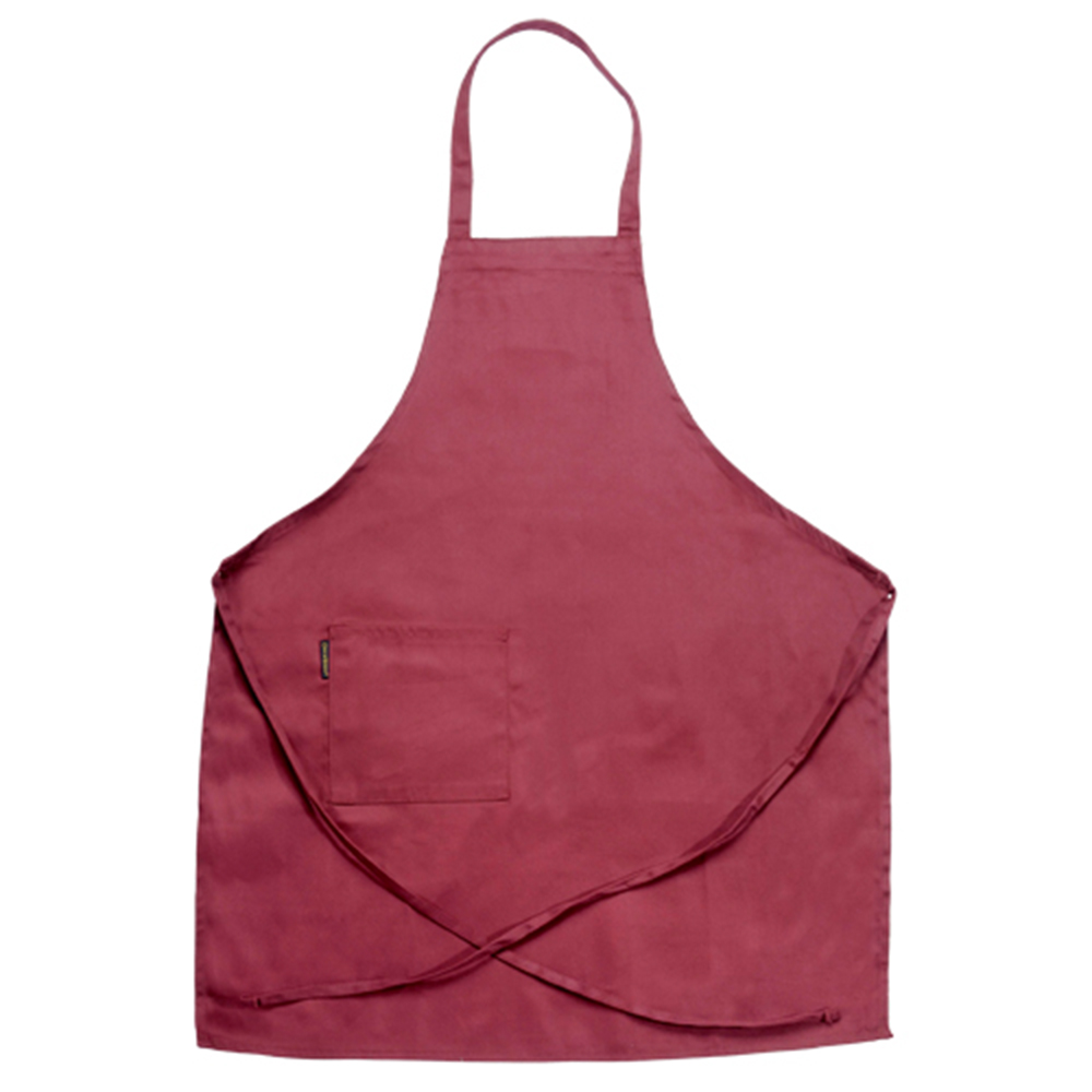 Bib Apron 28" W x 34" L - Burgundy