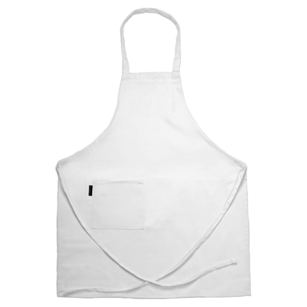 Bib Apron 28" W x 34" L - White