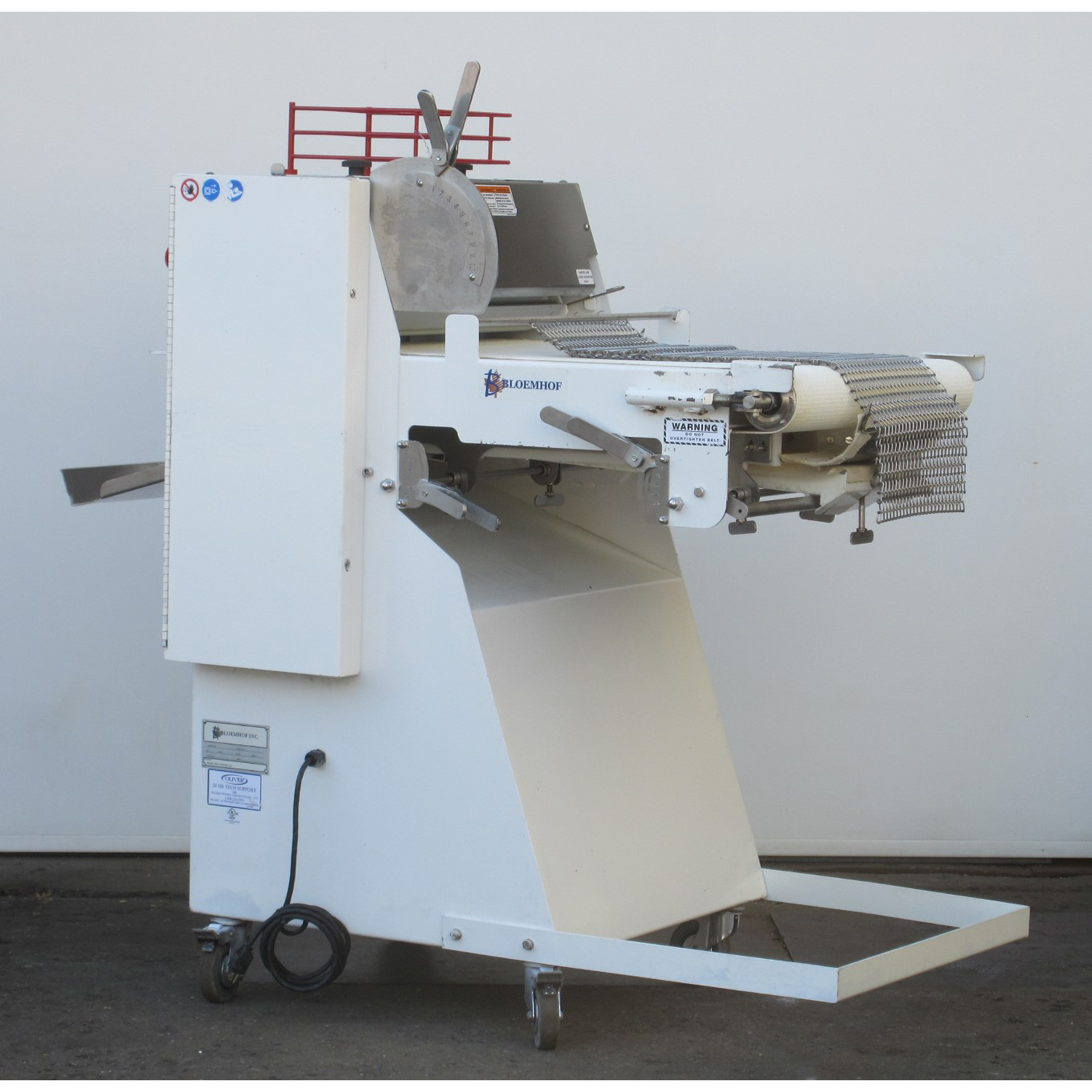 Bloemhof 860L Bread Moulder, Includes 2 Pressure Plates, Used Excellent Condition