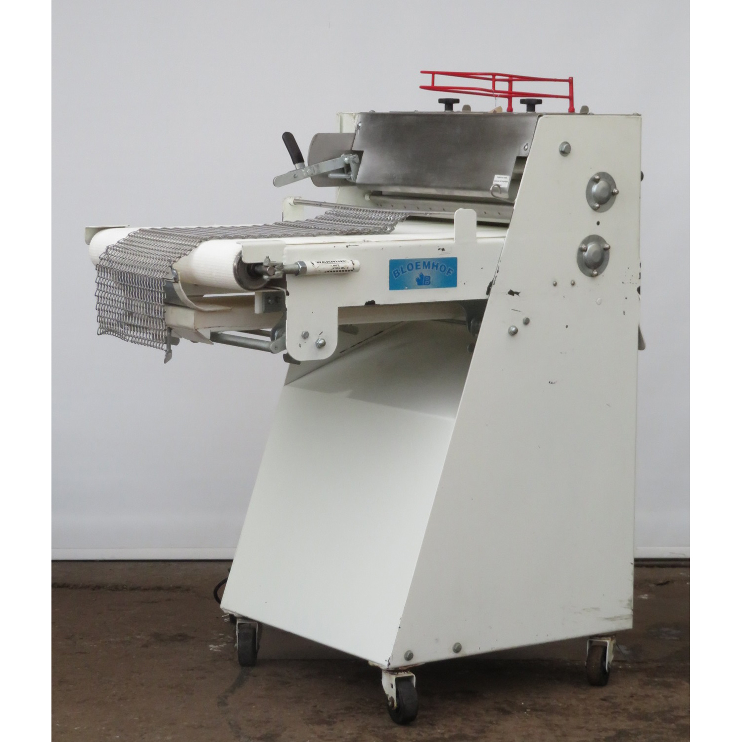 Bloemhof 860L Dough Sheeter & Moulder, Includes 2 Pressure Plates, Used Excellent Condition