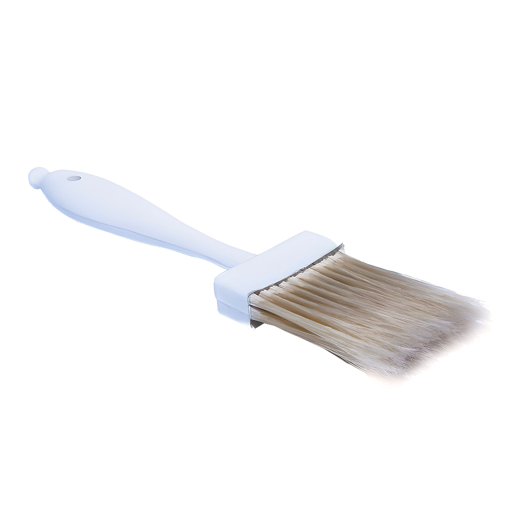 BraunBrush 2" Soft White Boar's Hair Croissant Brush, 2" Wide