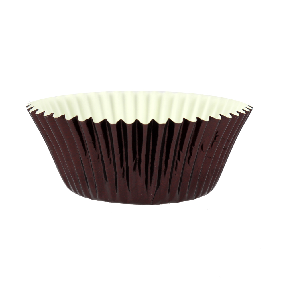 Brown Foil Cupcake Liners, 2" Dia. x 1 1/4" High, Pack of 500