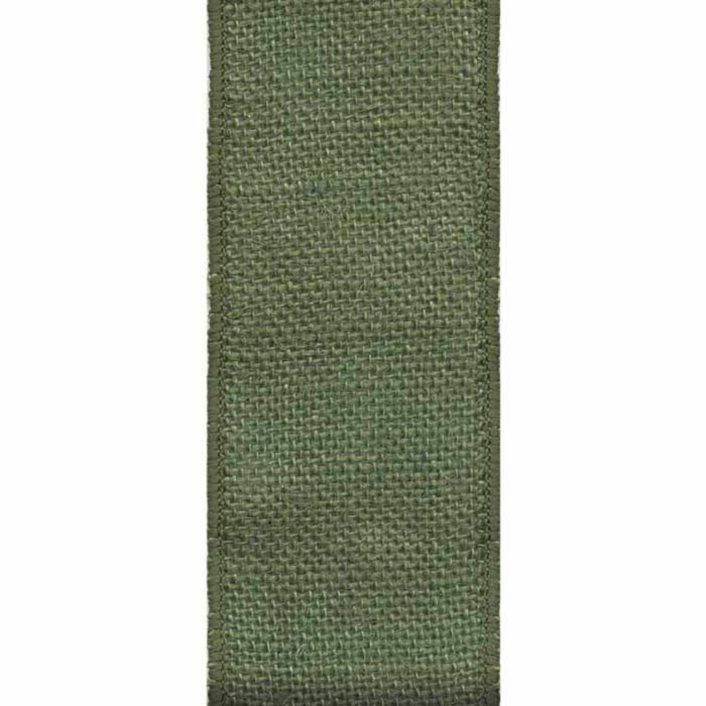Burlap Wired Edge Ribbon 1-1/2