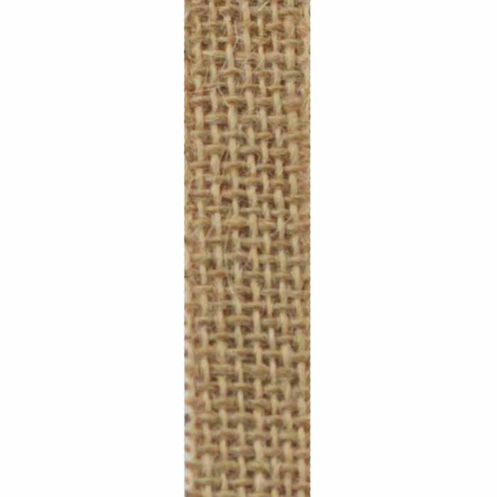 Burlap Ribbon 5/8", Natural - Roll of 25 Yards