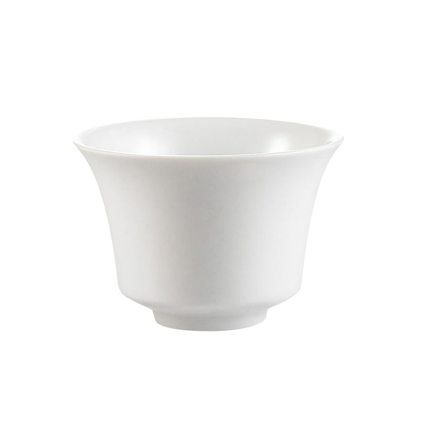 CAC China Citysquare Bright White Round Porcelain Cup 4 Oz. - Case of 48