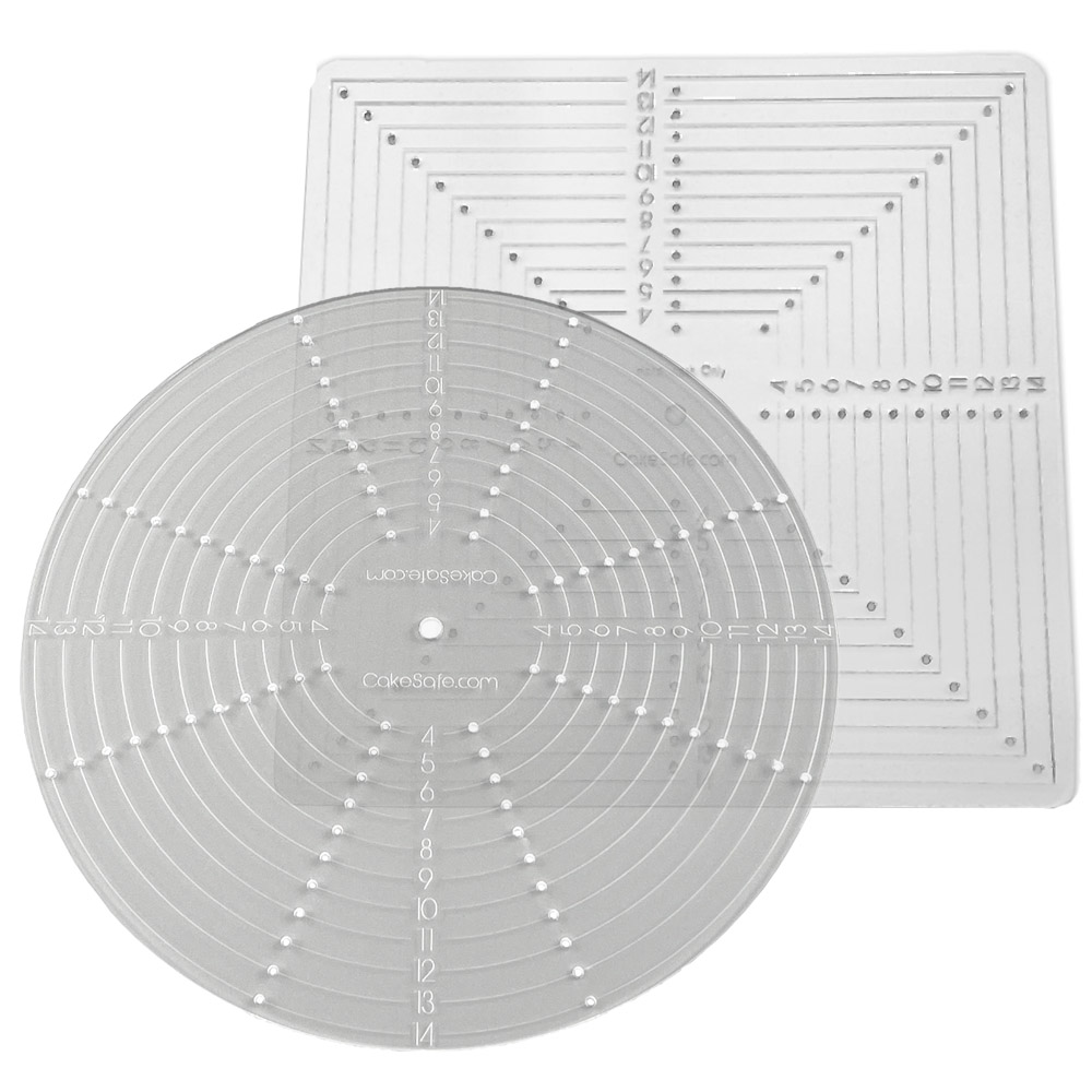 CakeSafe Round & Square Tier Ruler Set