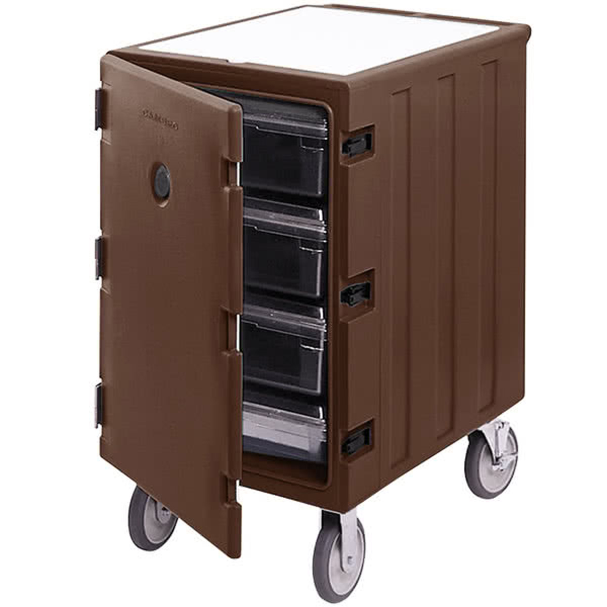 Cambro 1826LBC131 Camcart for Food Storage Boxes, Single Compartment - Dark Brown