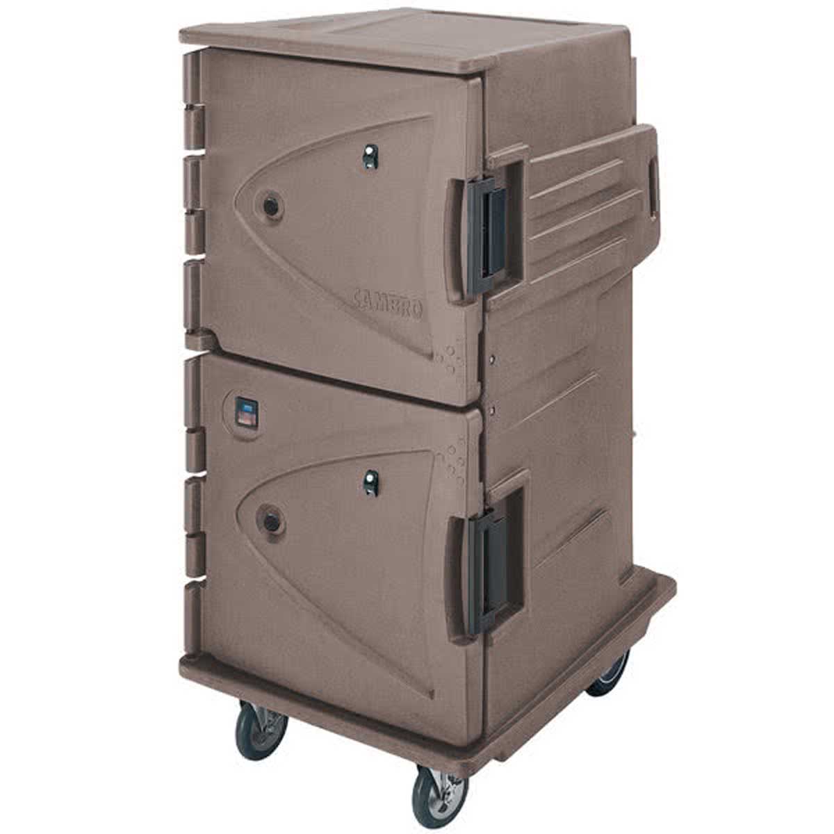 Cambro CMBH1826TSF194 Granite Sand Camtherm Electric Cabinet, Tall Profile, 6" Rear Casters, Fahrenheit, HOT ONLY