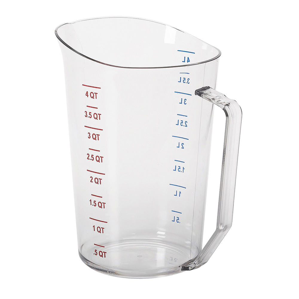 Cambro Graduated Clear Measuring Cup, 4 Quart