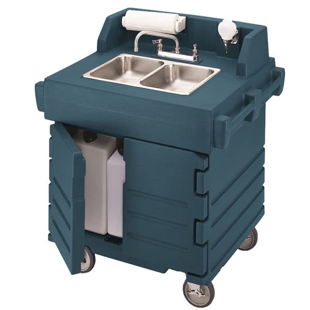 Cambro KSC402192 Camkiosk Hand-Sink Cart - Granite Green