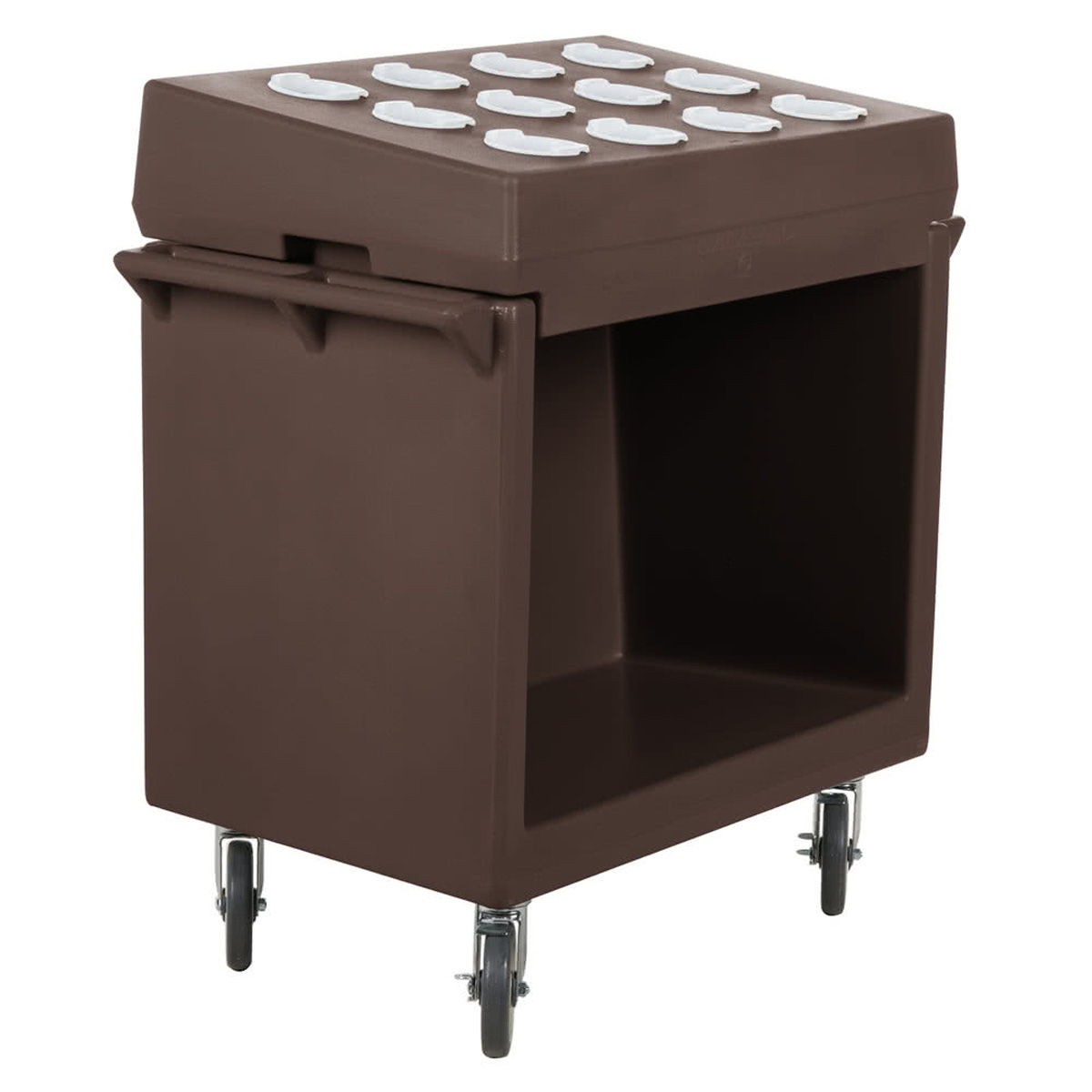 Cambro TDCR12131 Tray and Dish Cart: Cart-&-Rack Combination - Dark Brown