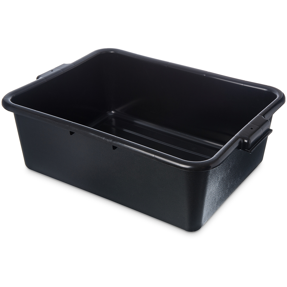 Carlisle 44011 Cheese/Bus Box - 20" x 15" x 7" Deep - NSF approved - Black