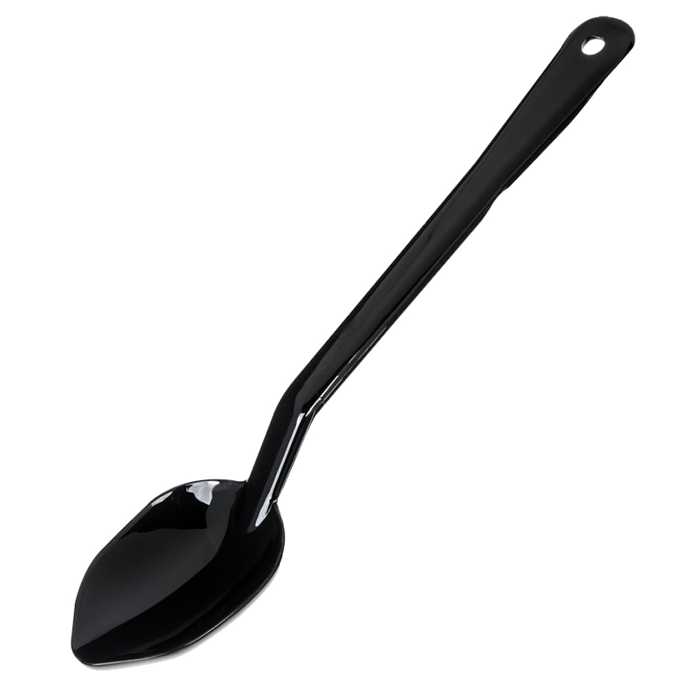 Carlisle Black 13" Solid Serving Spoon