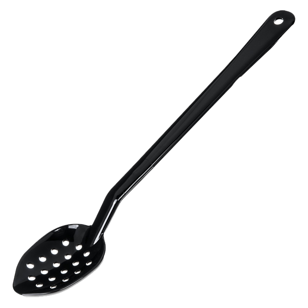 Carlisle Black Serving Spoon Perforated 15"