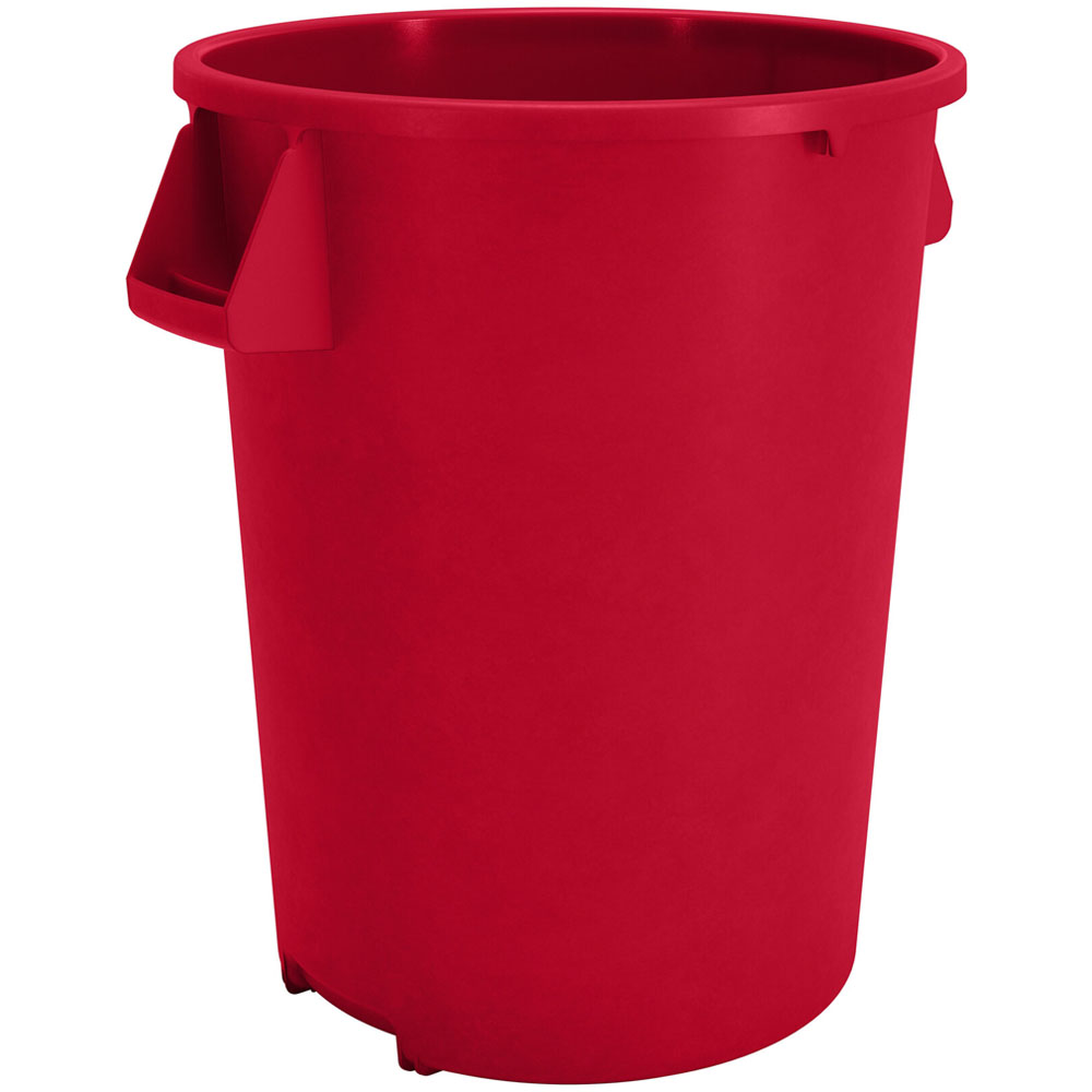 Carlisle Bronco Red Round Waste Container, 20 Gallon