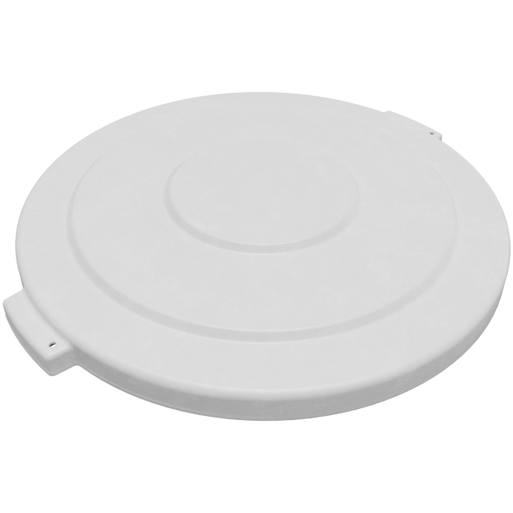 Carlisle Bronco Round White Lid for 55 Gallon Waste Container