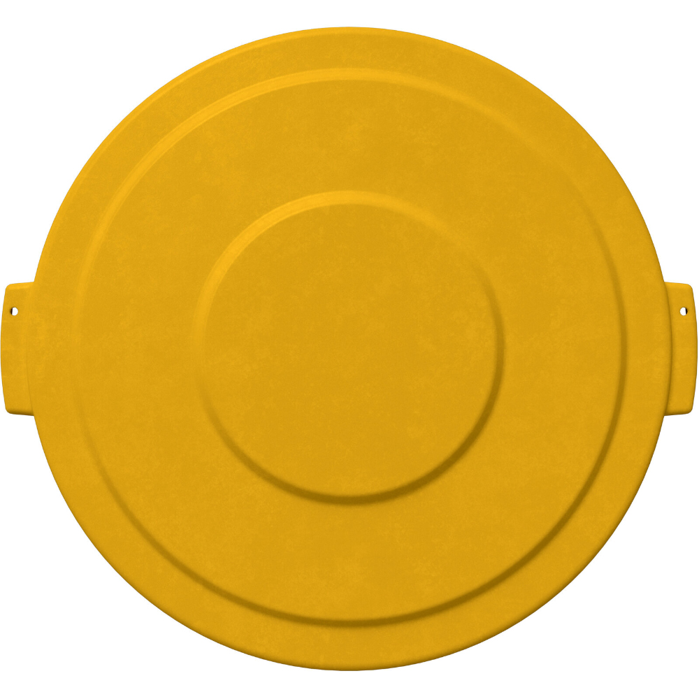 Carlisle Bronco Round Yellow Lid for 32 Gallon Waste Container