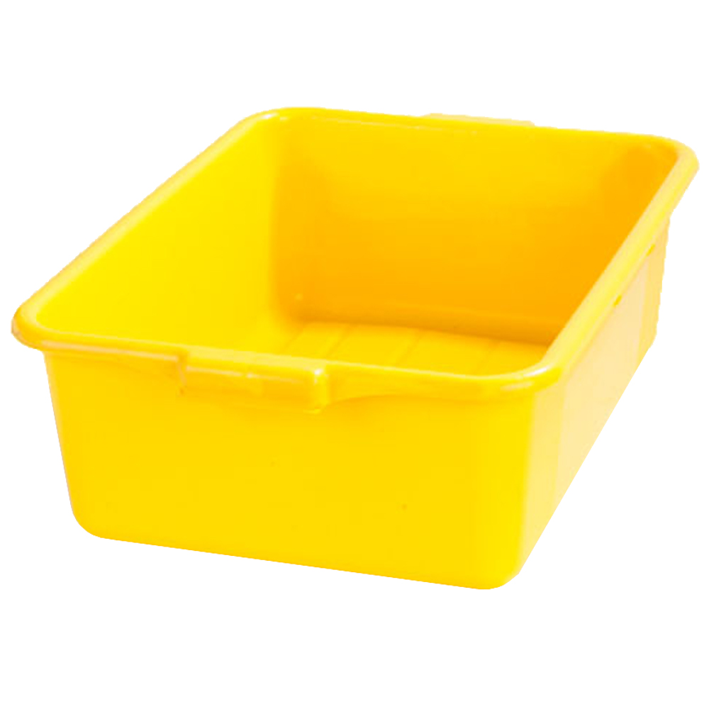 Carlisle N4401104 Bus Box, 15" x 20" x 7", stackable, reinforced rim, Yellow - Case of 12