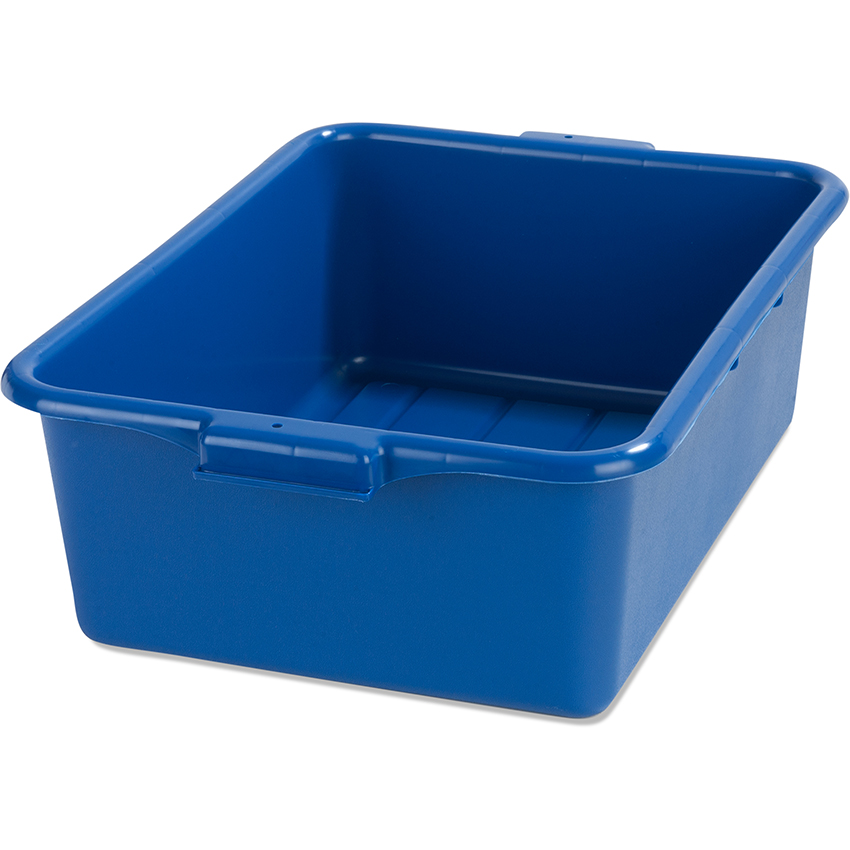 Carlisle N4401114 Bus Box, 15" x 20" x 7", stackable, reinforced rim, Blue