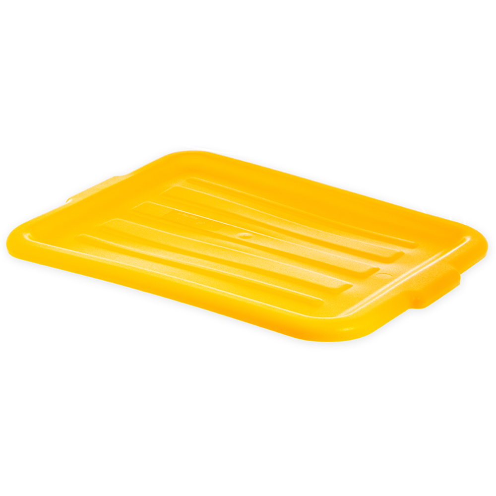 Carlisle N44012 Comfort Curve Tote Box Universal Lid - Yellow - Pack of 12