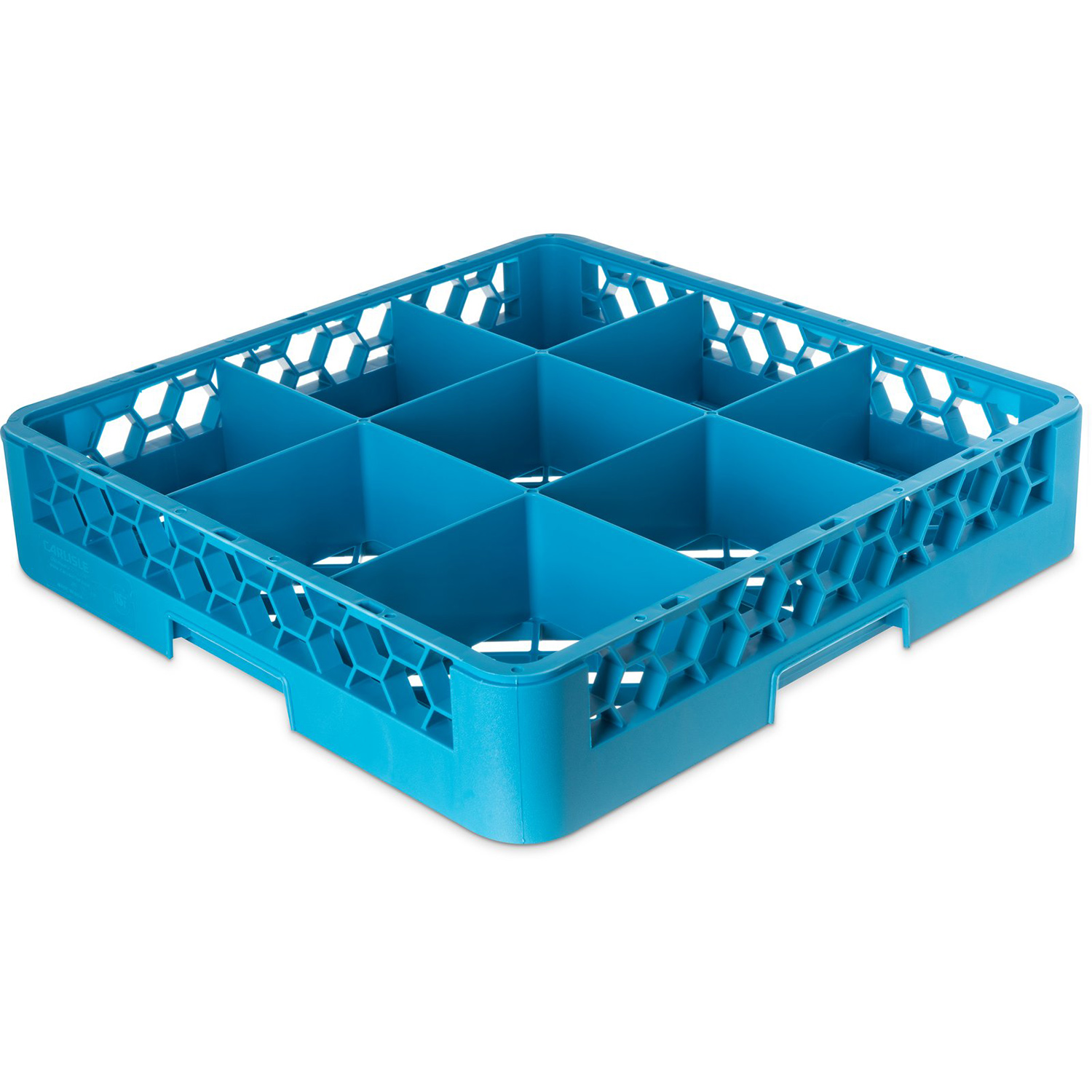 Carlisle OptiClean 9-Compartment Glass Dishwashing Dish Rack - Case of 6