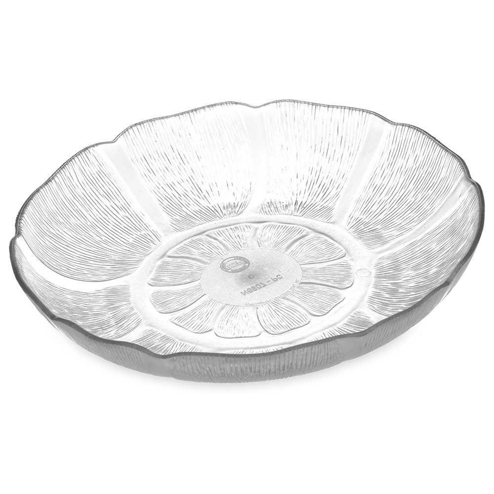 Carlisle Petal Mist Soup/Salad Plates 23.9 oz, 7-15/16" Clear - Pack of 36