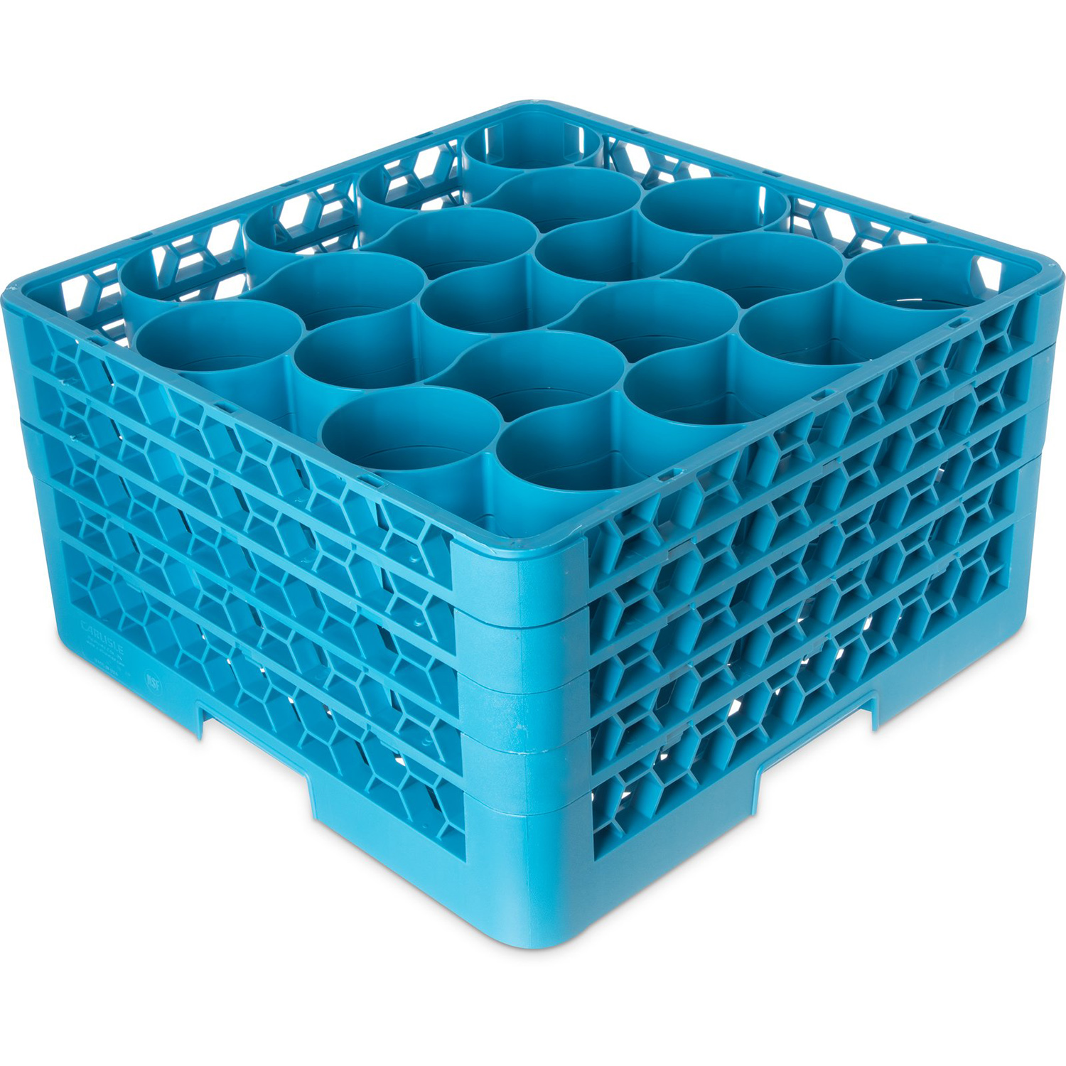 Carlisle RW20-314 OptiClean NeWave 20-Compartment Glass Dish Rack w/ 4 Extenders - Case of 2