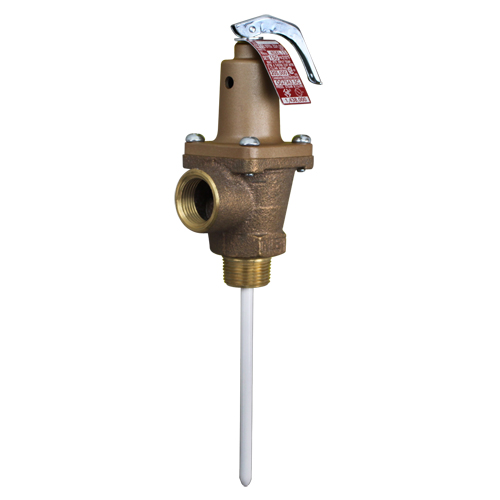 Cast Iron 3/4" NPT Pressure and Temperature Relief Valve - 150 PSI