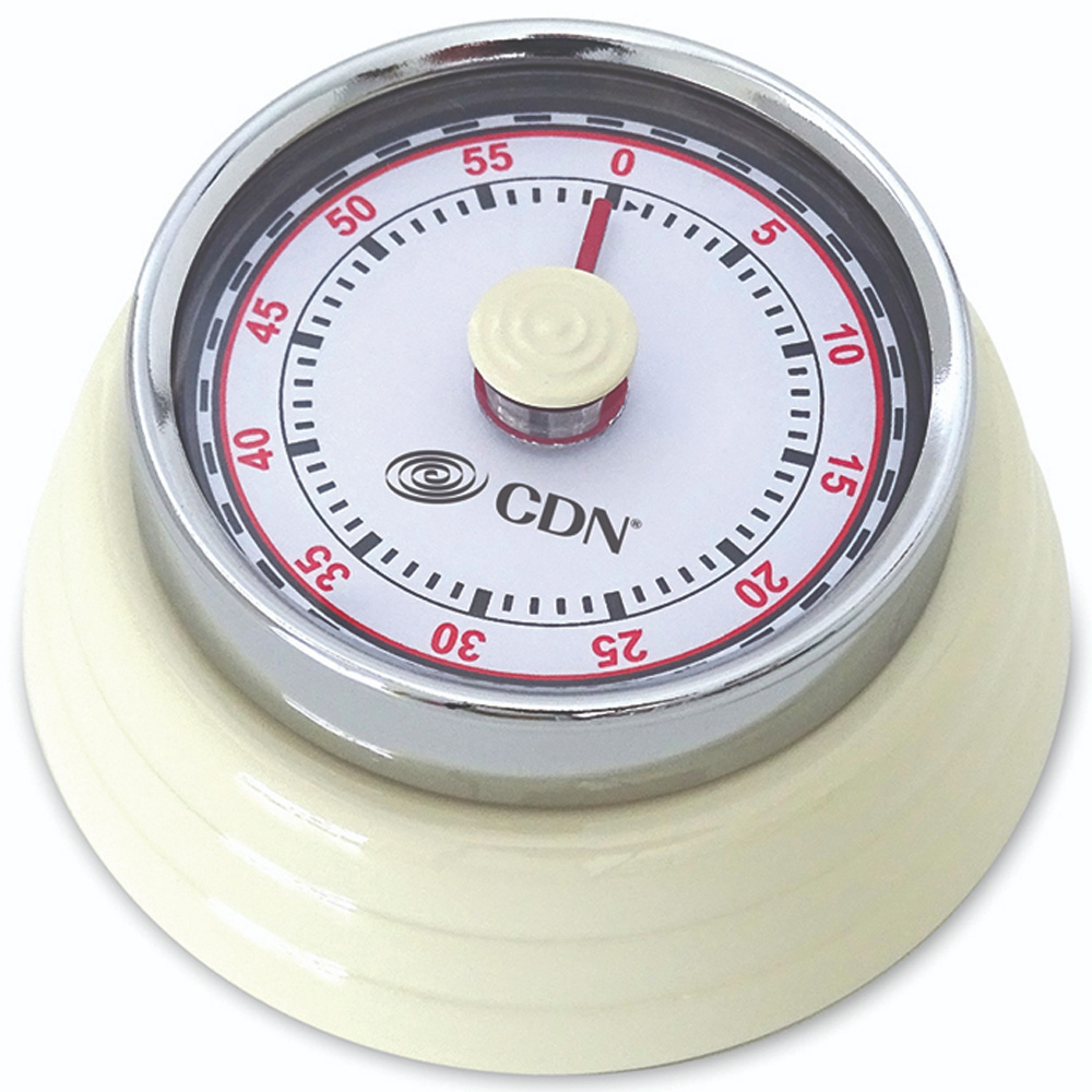 CDN MT4 White Compact Mechanical Timer 