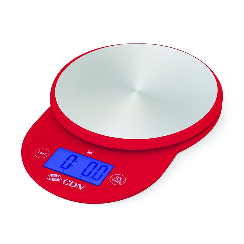 CDN Red Digital Scale, 11 lb/ 5 kg 