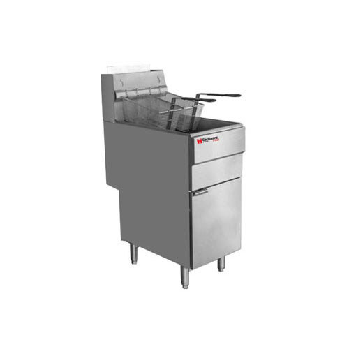 Grindmaster-Cecilware Pro FMS504 Four Tube Gas Floor Fryer - 120,000 BTU