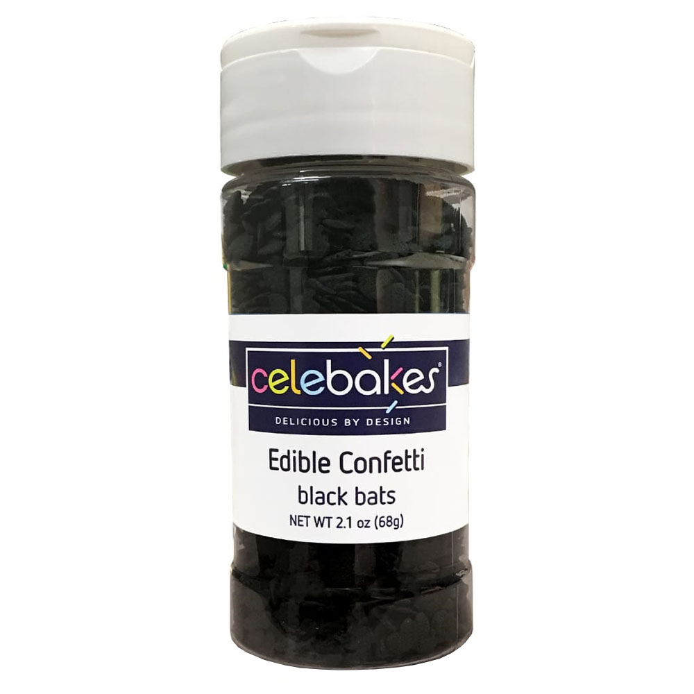 Celebakes Edible Black Bats Confetti